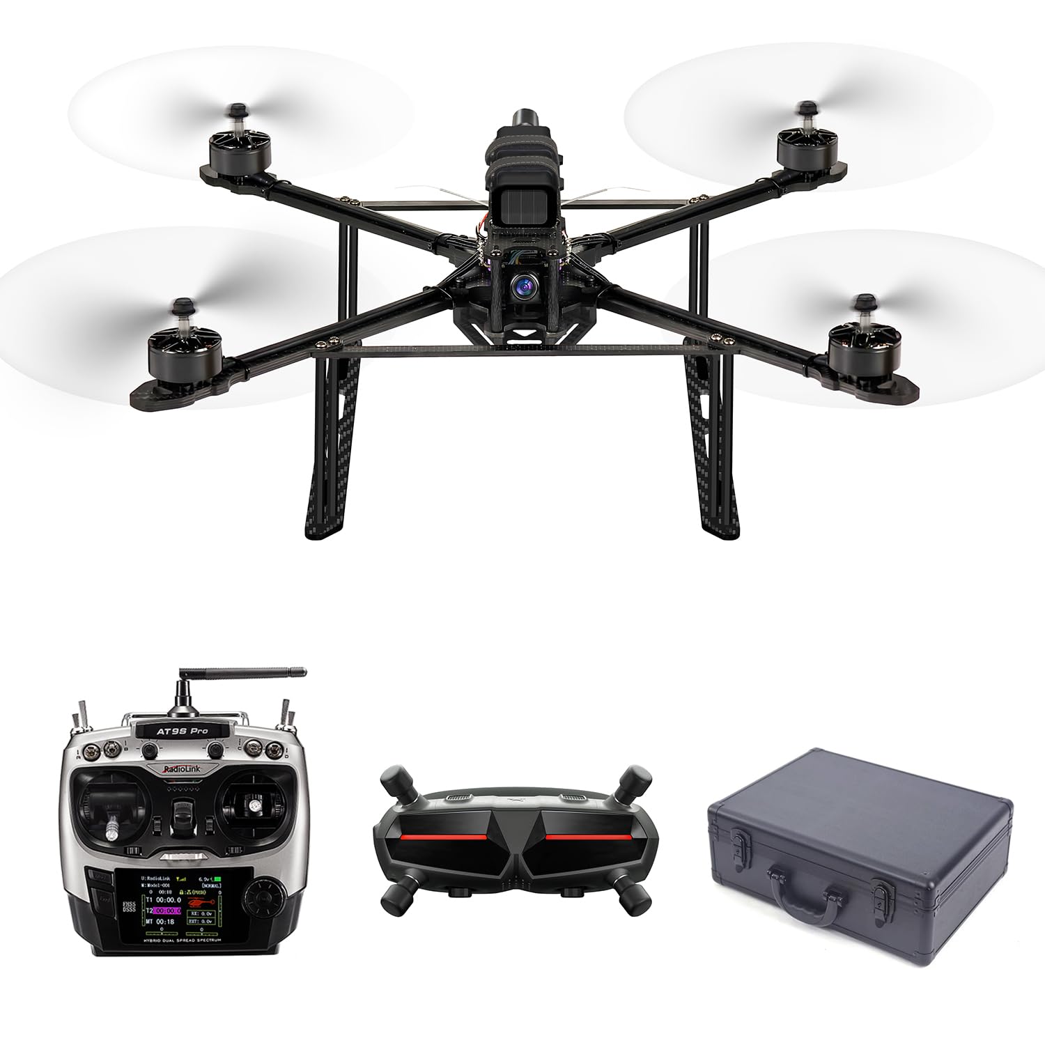 Radiolink M435 3KG Heavy Lift Drone, HD FPV Caddx Walksnail Avatar Goggles RTF Version, 120km/h Fluggeschwindigkeit 4KM Long Range Control, Support Routes Planning And Autopilot, Autonomous Takeoff/La Radiolink M435 3KG Heavy Lift Drone, HD FPV Caddx Walksnail Avatar Goggles RTF Version, 120km/h Fluggeschwindigkeit 4KM Long Range Control, Support Routes Planning And Autopilot, Autonomous Takeoff/La von Radiolink