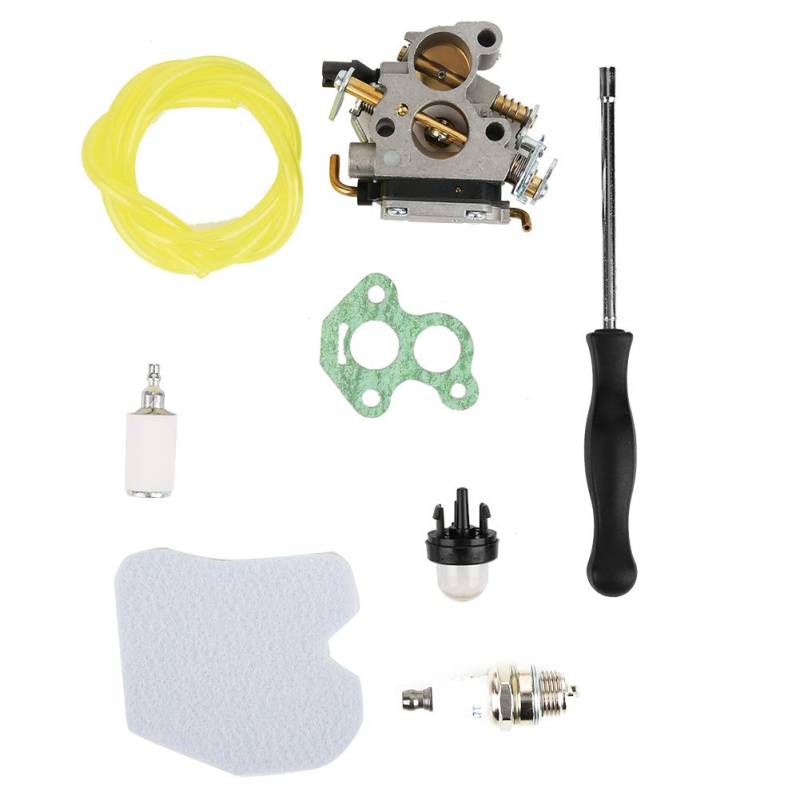 Raguso Kettensägen-Vergaser-Ersatz-Kit Fit mit Zündkerzen-Zündkerzendichtung für Husqvarna 235 235e 236 240 240e N5a6 von Raguso