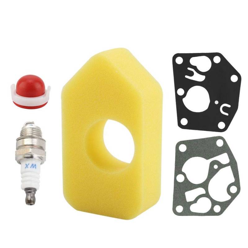 Raguso Luftfilter Zündkerzendichtung Baumwollset für Briggs Stratton 795083 698369 694394 Ersatzteile für Gartenmaschinen von Raguso