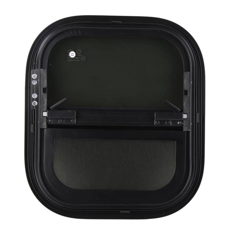 Wohnmobil-Fenster, Getöntes Temperglas, Wohnmobil-Fenster mit Zierringen, Insektensicher, 440 Mm H 390 Mm B, Schützt die Privatsphäre, Wasserdicht für Anhänger und Wohnmobil von Raguso