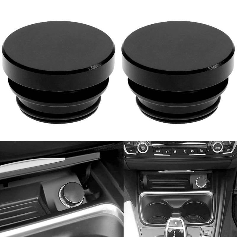Raheem 2 Stück 12V Aluminium Zigarettenanzünder Abdeckung Abdeckkappe für Zigarettenanzünder Staubdichtes Wasserdicht Auto Zigarettensteckdose für Auto, LKW, Boot, Lastwagen,SUVs,Yachten Kfz-Zubehör von Raheem