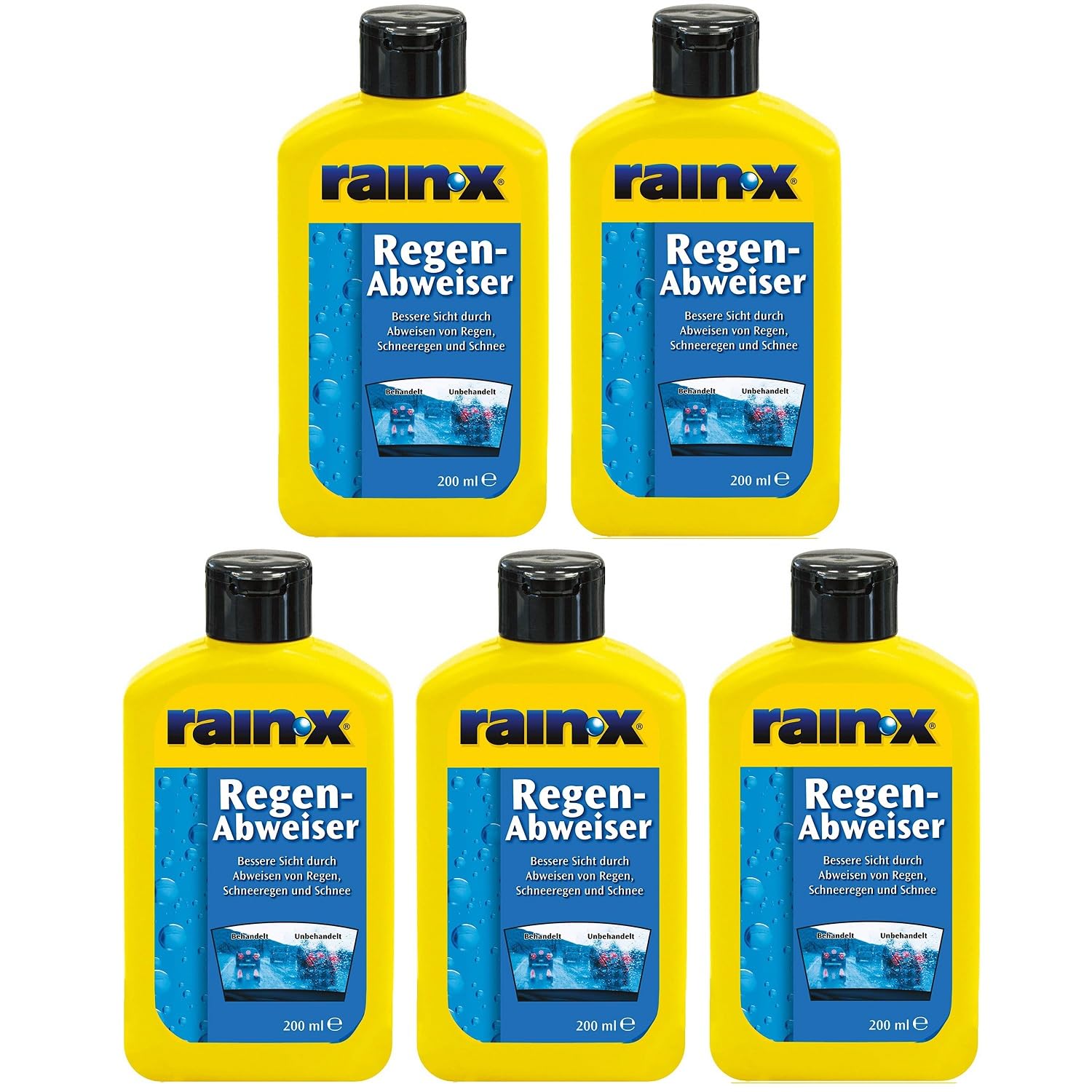 5x Rain-X Regenabweiser 200 ml Scheibenwischer Auto Scheibenreiniger 5x Rain-X Regenabweiser 200 ml Scheibenwischer Auto Scheibenreiniger von Rain-X