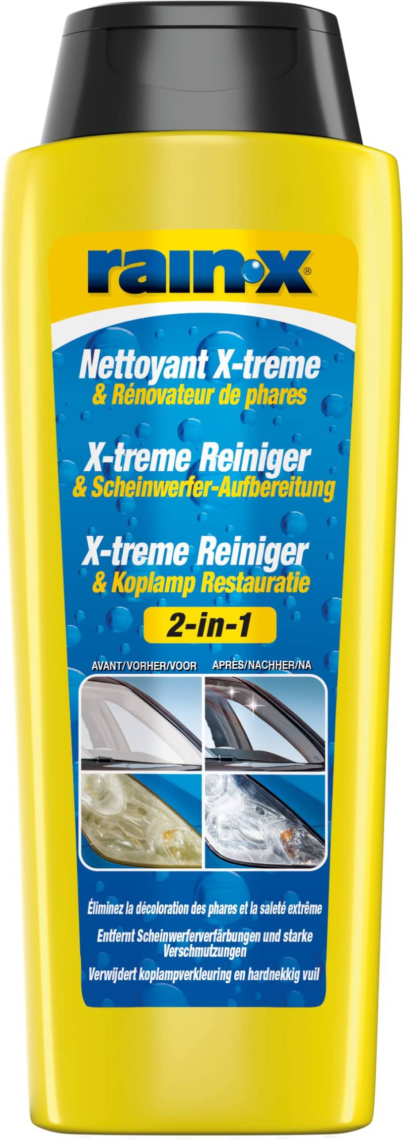 Rain-X 2-in-1 Xtreme-Reiniger und Scheinwerfer-Aufbereitung - 325ml von Rain-X