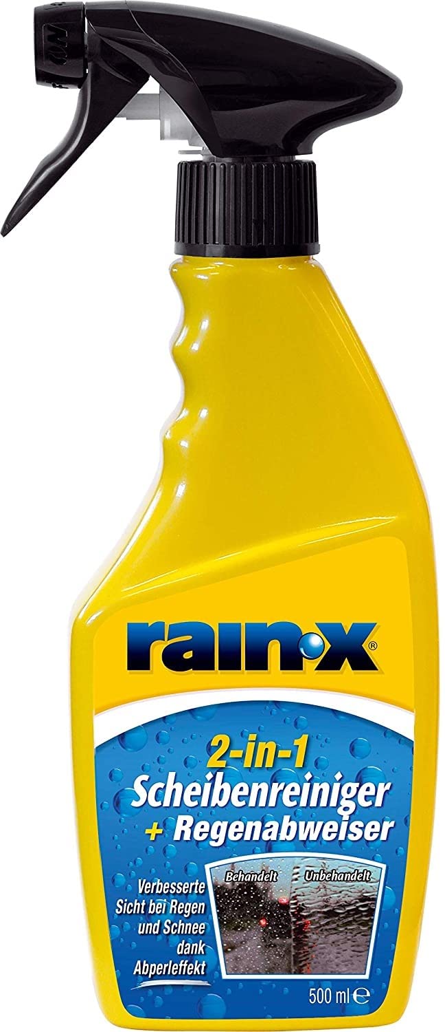 Rain-X 2-in-1 Scheibenreiniger - Regenabweiser - Streifenfreie Reinigung - Schutz vor Schmutz, Schnee und Insekten - 500 ml Rain-X 2-in-1 Scheibenreiniger - Regenabweiser - Streifenfreie Reinigung - Schutz vor Schmutz, Schnee und Insekten - 500 ml von Rain-X