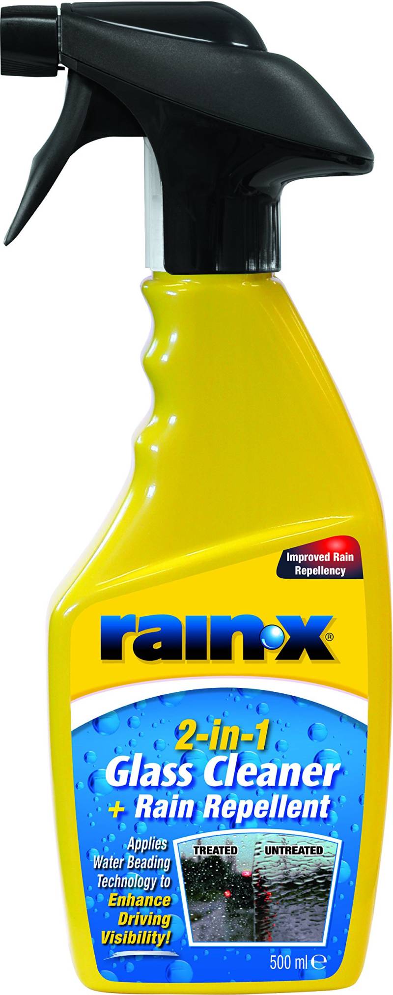 Rain-X 88199500 2in1 Glasreiniger + Regenabweiser, 500 ml von Rain-X