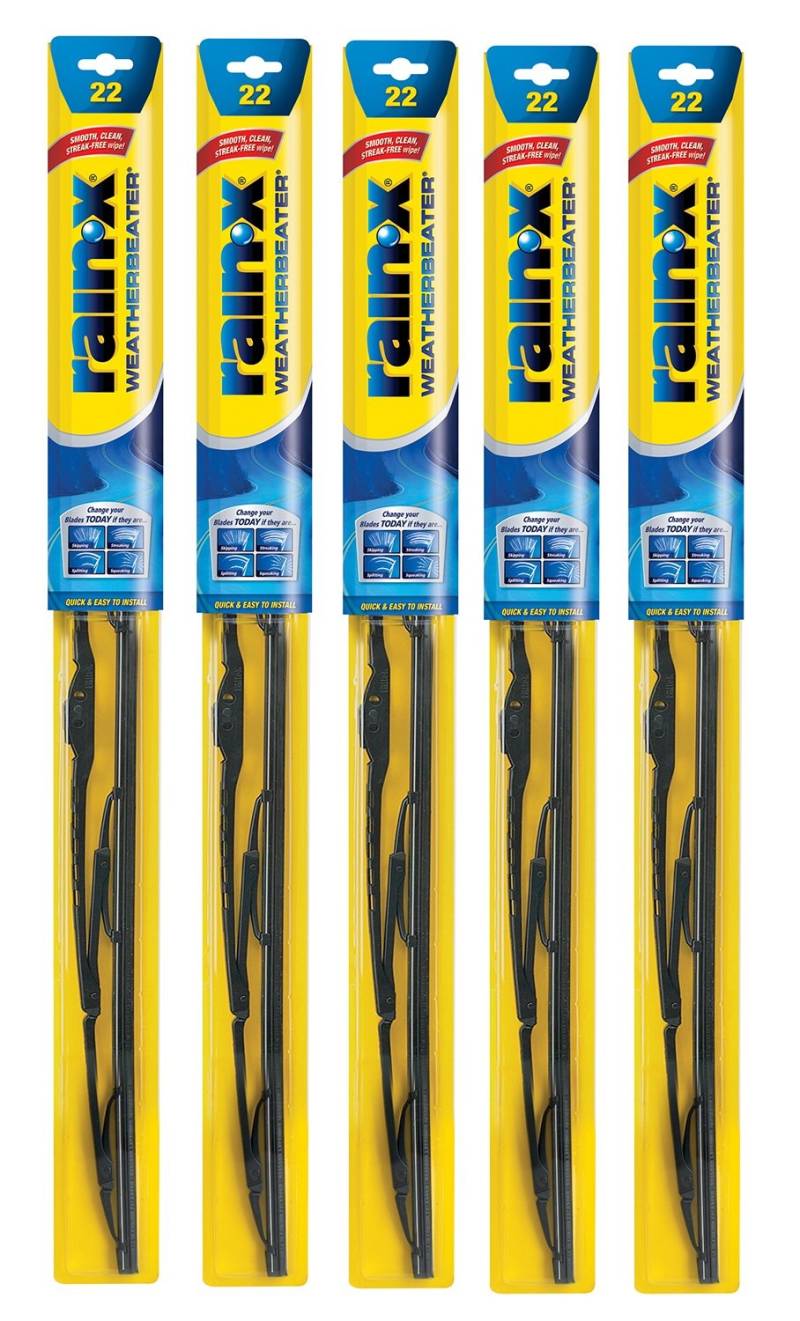 Rain-X RX30222-5PK Weatherbeater Wischerblätter, 55,9 cm, 5 Stück von Rain-X