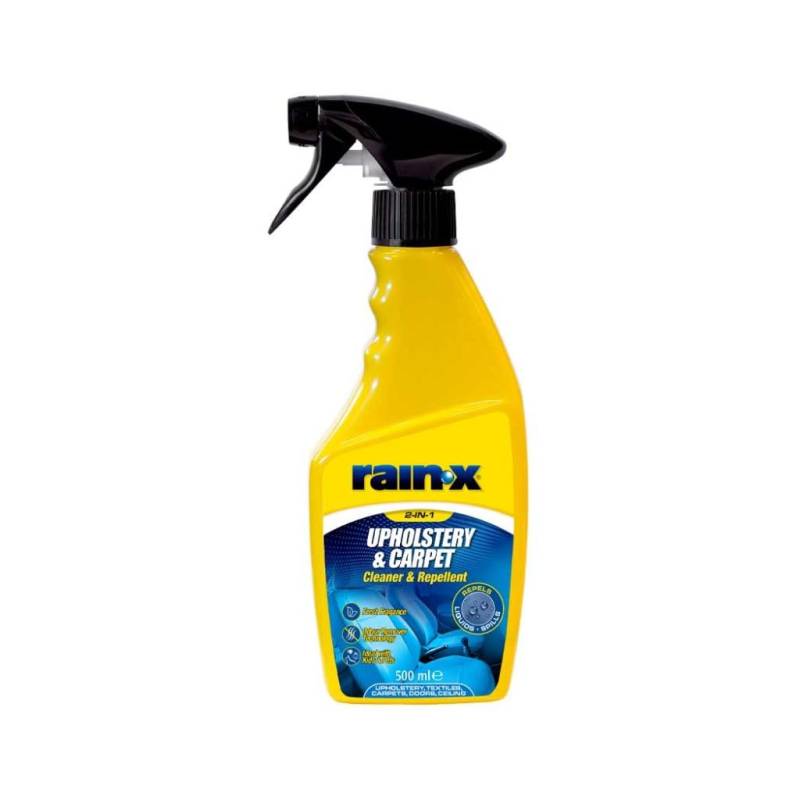 Rain-X Polster- & Teppichreiniger – Tiefenreinigung mit Schutzschild gegen Flecken und Flüssigkeiten – Entfernt Schmutz & Gerüche – Ideal für Autositze, Teppiche & Textilien – 500 ml von Rain-X