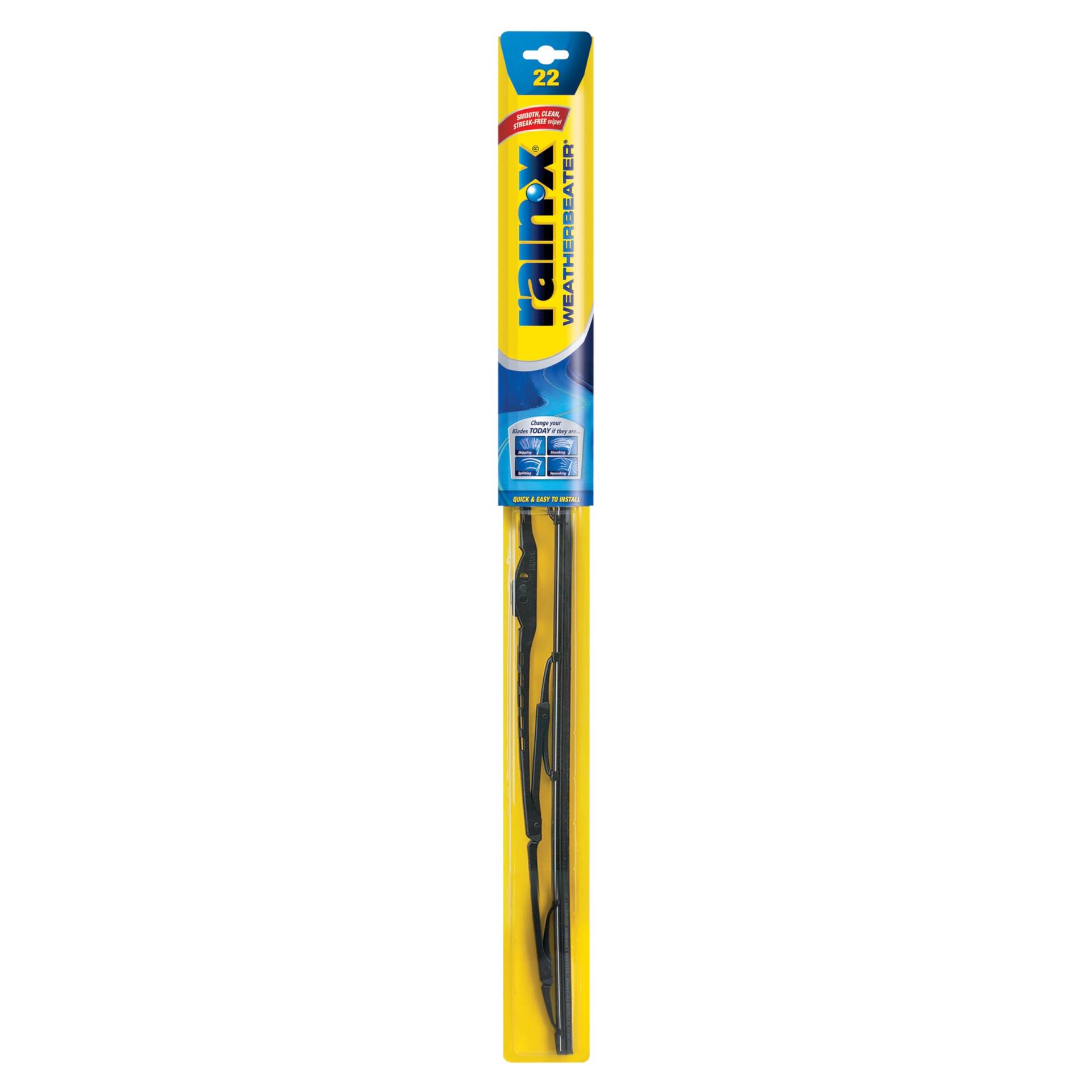 Rain-X WeatherBeater RX30222 Scheibenwischerblätter, 55,9 cm Scheibenwischer (1 Stück), Auto-Ersatz-Scheibenwischerblätter, die OEM-Qualität und Haltbarkeitsstandards erfüllen oder übertreffen von Rain-X