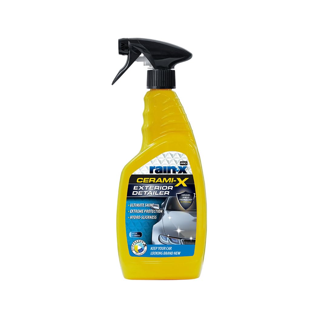 Rain-x Cerami-X™ Premium-Keramik-Autobehandlung, Hochglanz-Autowachs mit Hydrophobierung und UV-Schutz, schützt für 3 Monate - 750ml von Rain-X