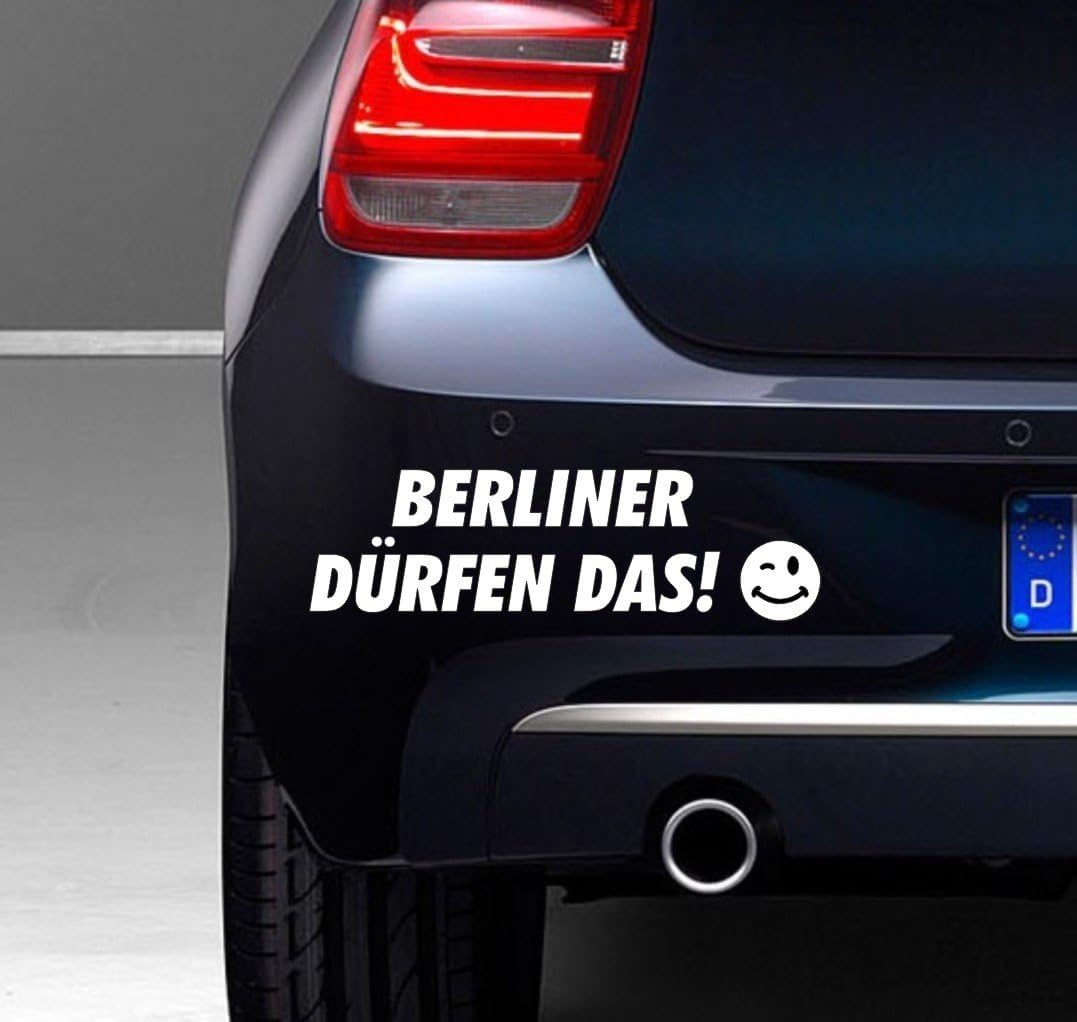 Rakelfix Berliner dürfen das ! Ca.20cm Autoaufkleber Aufkleber freigestellt ohne Hintergrund von Rakelfix