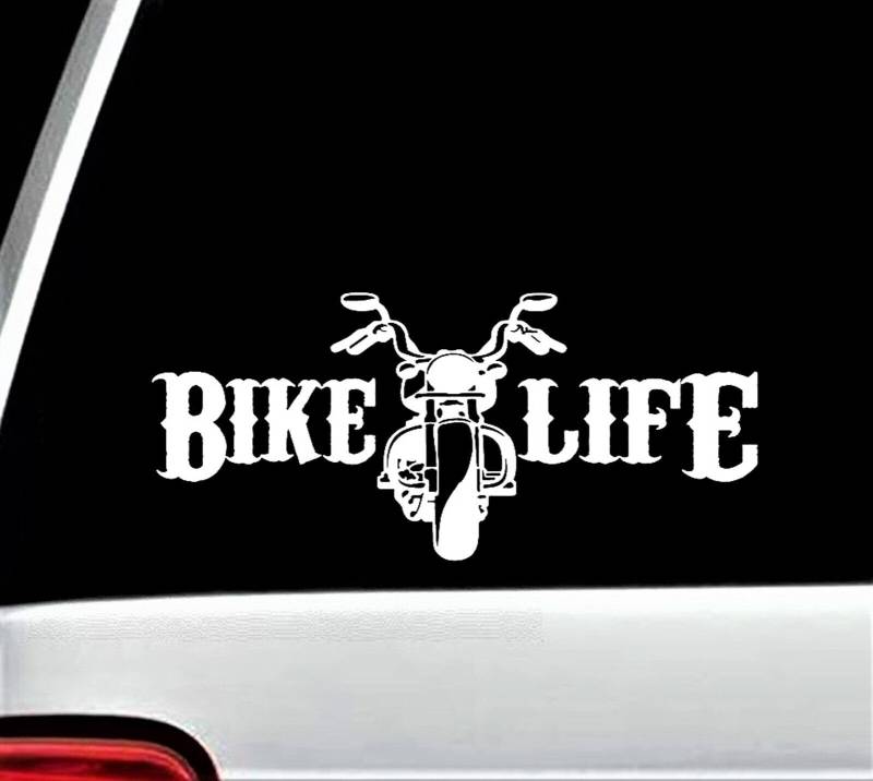 Rakelfix Biker Life Motorrad Biker Chopper Inside Aufkleber Größe/Farbe ANPASSBAR Sticker Autoaufkleber von Rakelfix