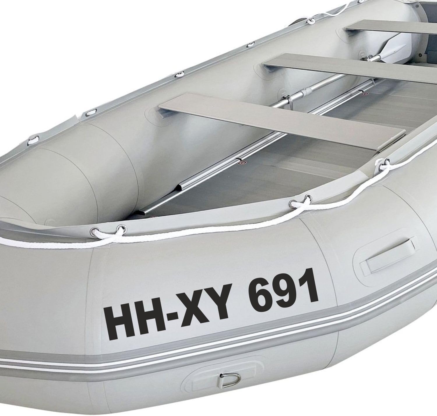 Rakelfix Bootsnummern mit Vorschau konfigurieren Aufkleber Bootsname Kennzeichen Boot Schiff Schlauchboot von Rakelfix
