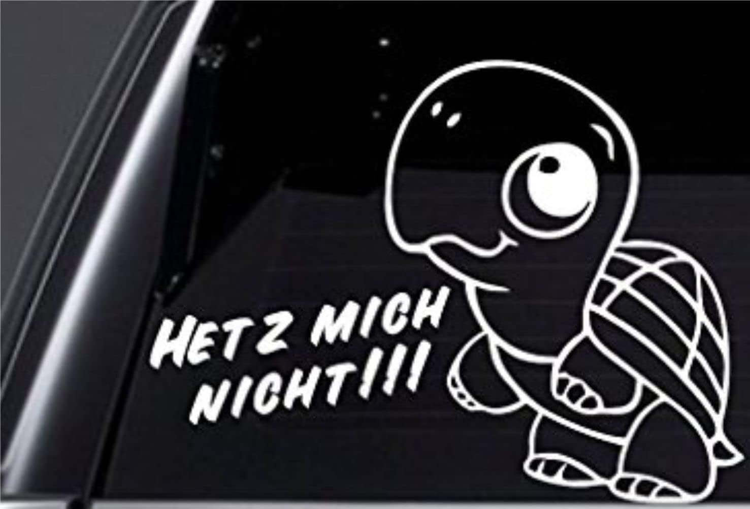 Rakelfix Hetz Mich Nicht 25cm Schildkröte Schnecke Autoaufkleber Auto Aufkleber Heckscheibe Nicht hetzen Lustiger Autoaufkleber Rakelfix Hetz Mich Nicht 25cm Schildkröte Schnecke Autoaufkleber Auto Aufkleber Heckscheibe Nicht hetzen Lustiger Autoaufkleber von Rakelfix
