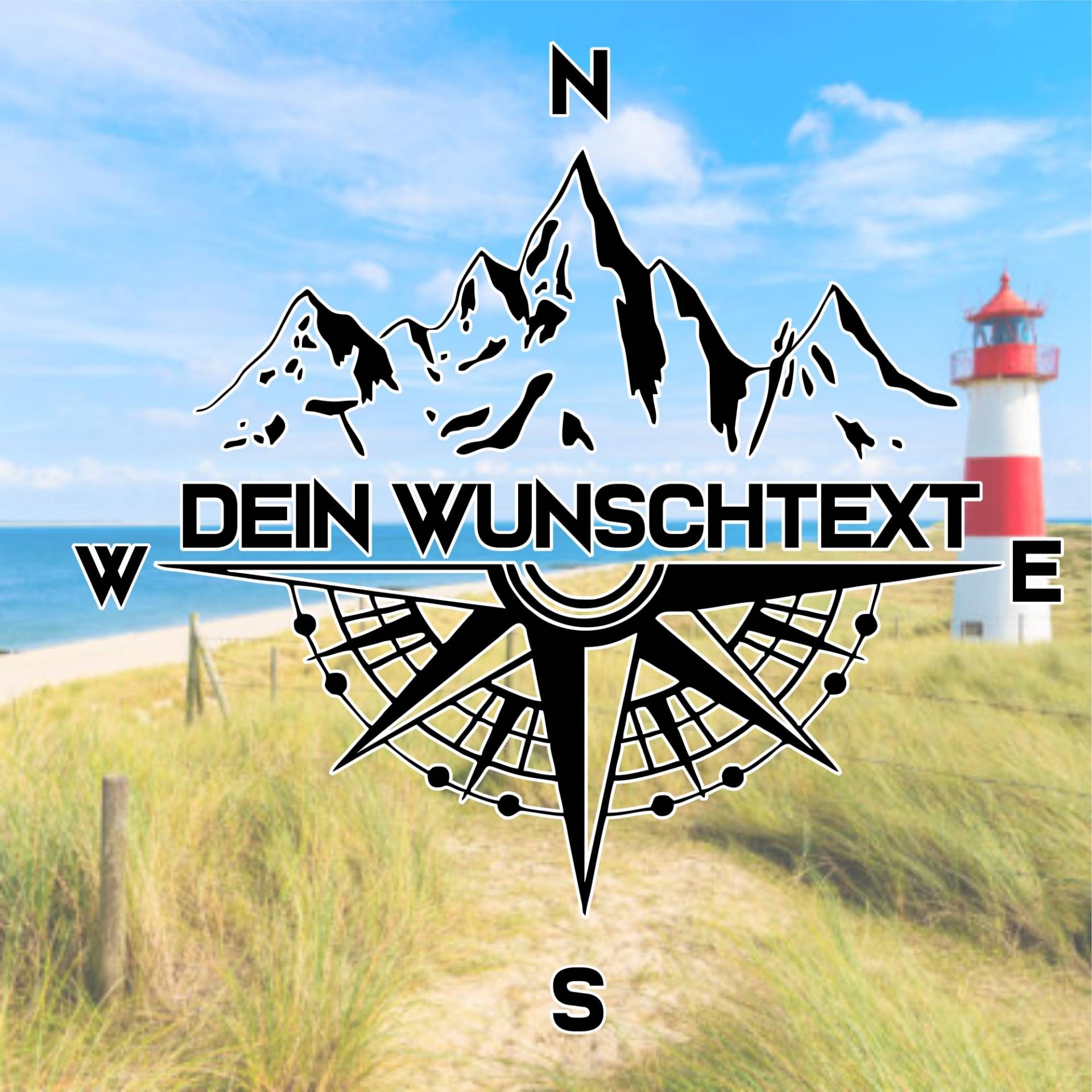 Rakelfix Kompass Berge mit Wunschtext Aufkleber viele Größen/Farben Kompassrose Gebirge Sticker Wohnmobil Autoaufkleber Rakelfix Kompass Berge mit Wunschtext Aufkleber viele Größen/Farben Kompassrose Gebirge Sticker Wohnmobil Autoaufkleber von Rakelfix