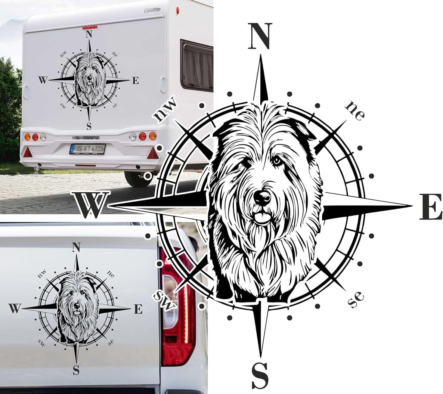 Rakelfix Kompass Bobtail Englischer Schafshund Aufkleber Größe&Farbe wählbar Hund Hunde Wohnmobil Caravan Autoaufkleber Sticker Kompassrose Windrose Camper Rakelfix Kompass Bobtail Englischer Schafshund Aufkleber Größe&Farbe wählbar Hund Hunde Wohnmobil Caravan Autoaufkleber Sticker Kompassrose Windrose Camper von Rakelfix