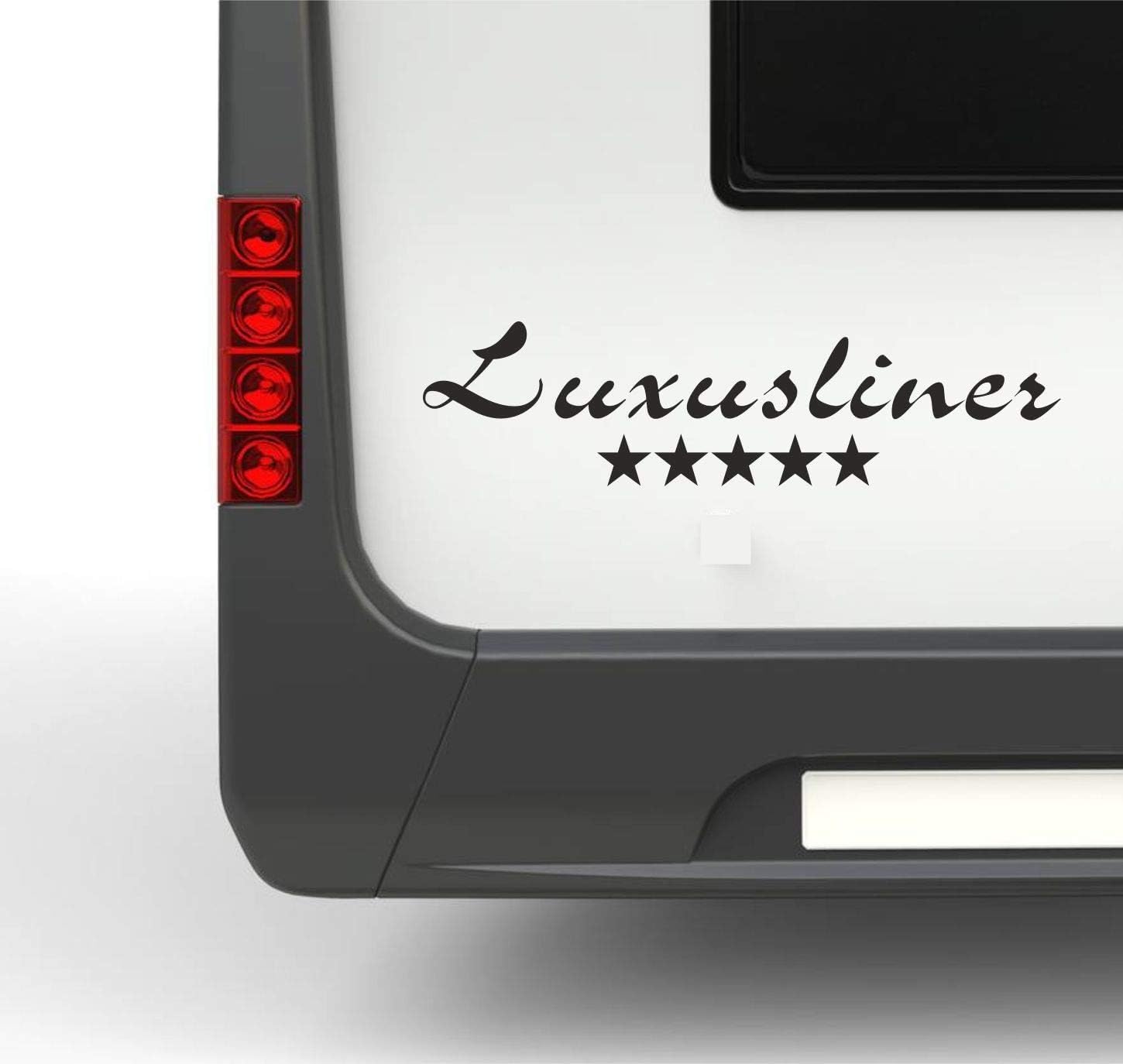 Rakelfix Luxusliner 5 Sterne ca. 35cm Schriftzug Aufkleber Sticker Autoaufkleber Wohnmobil Wohnwagen von Rakelfix