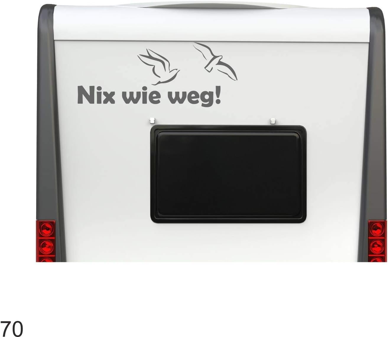 Rakelfix Nix wie Weg mit Möwen Vögeln ca 40cm Hochwertiger Wohnmobil Aufkleber Camper Wohnwagen Womo Mobile Rakelfix Nix wie Weg mit Möwen Vögeln ca 40cm Hochwertiger Wohnmobil Aufkleber Camper Wohnwagen Womo Mobile von Rakelfix