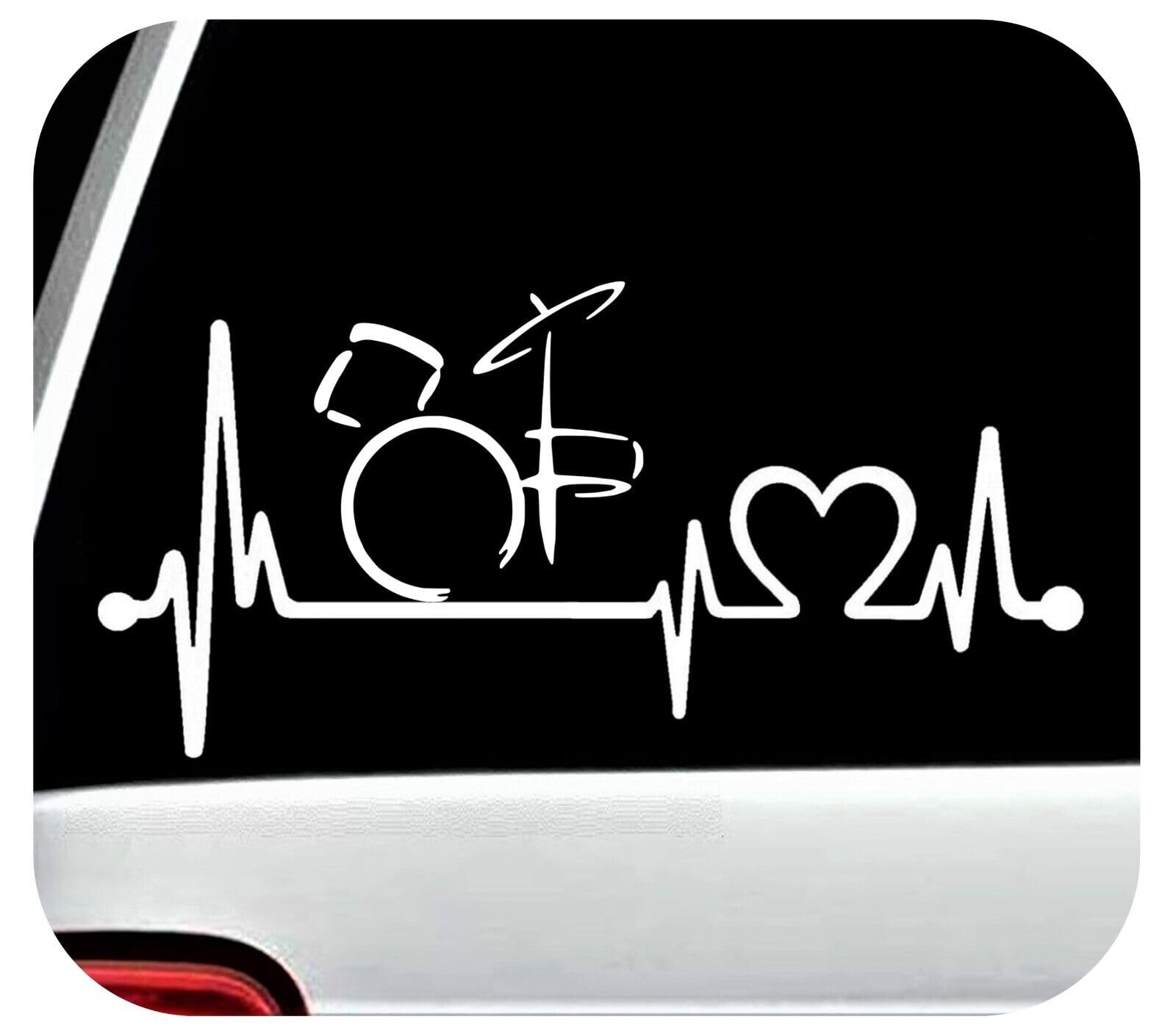 Rakelfix Schlagzeug Schlagzeuger Drummer Herzschlag Aufkleber Größe/Farbe ANPASSBAR Sticker Autoaufkleber Rakelfix Schlagzeug Schlagzeuger Drummer Herzschlag Aufkleber Größe/Farbe ANPASSBAR Sticker Autoaufkleber von Rakelfix