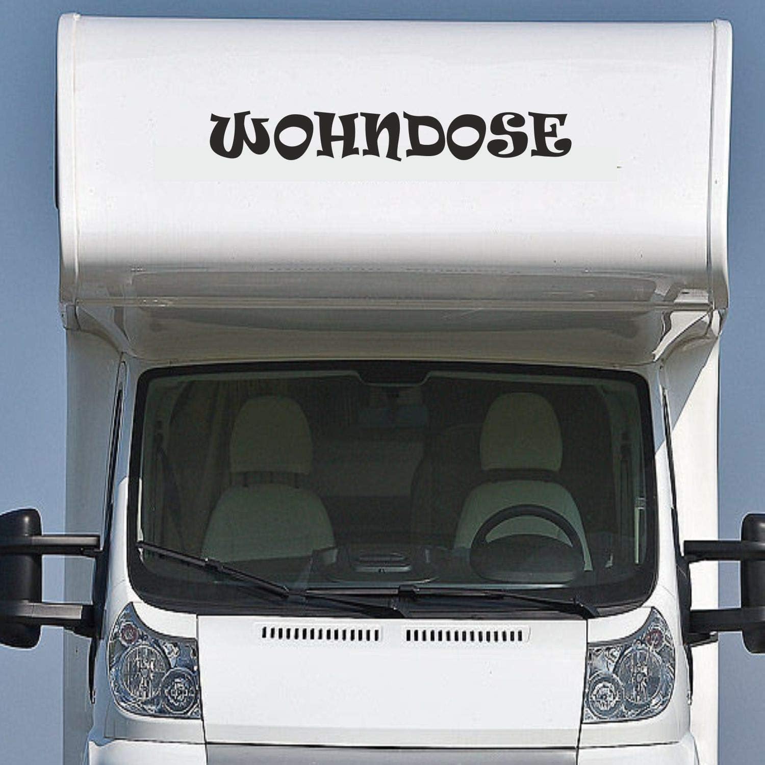Rakelfix Wohnmobil Wohnwagen Aufkleber Lustiger Schriftzug Wohndose ca 130cm Sticker Camping Urlaub Womi Wowa von Rakelfix