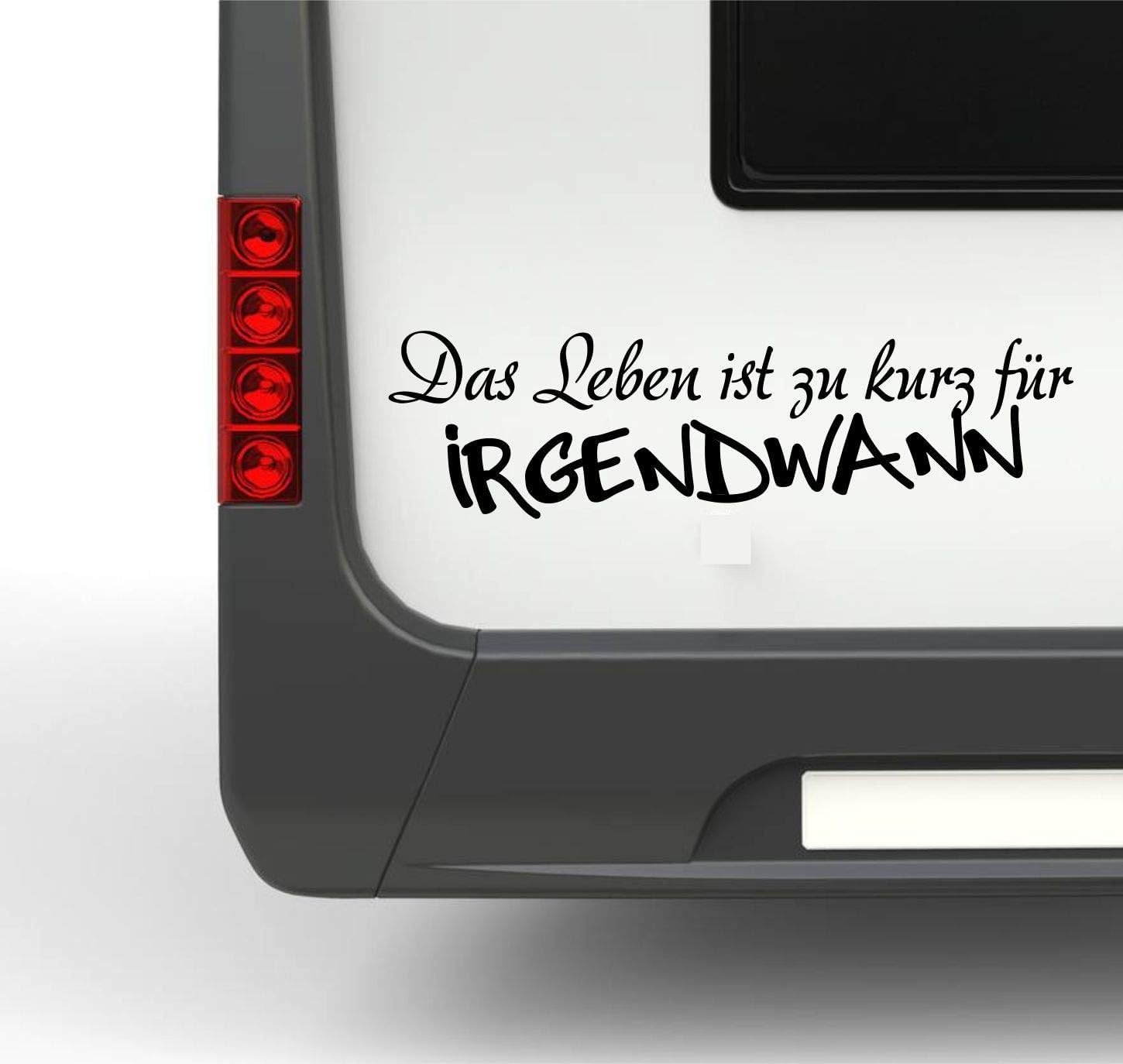 Rakelfix Wohnmobil Wohnwagen Aufkleber Spruch Das Leben ist zu kurz für irgendwann Typ2 ca 35cm Sticker Autoaufkleber Rakelfix Wohnmobil Wohnwagen Aufkleber Spruch Das Leben ist zu kurz für irgendwann Typ2 ca 35cm Sticker Autoaufkleber von Rakelfix