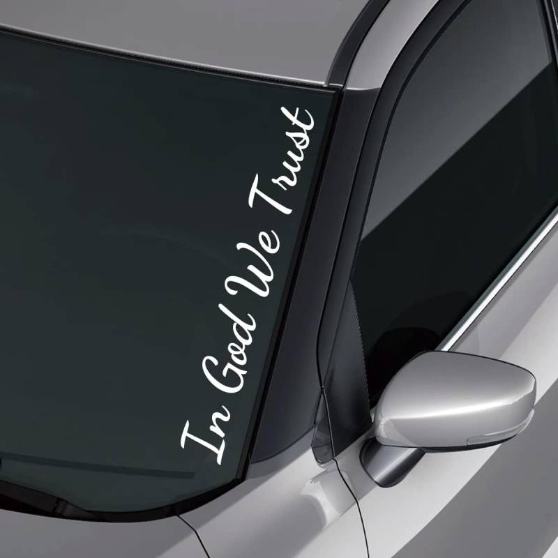 Rakelfix in God we Trust Aufkleber Größe/Farbe ANPASSBAR Sticker Autoaufkleber von Rakelfix