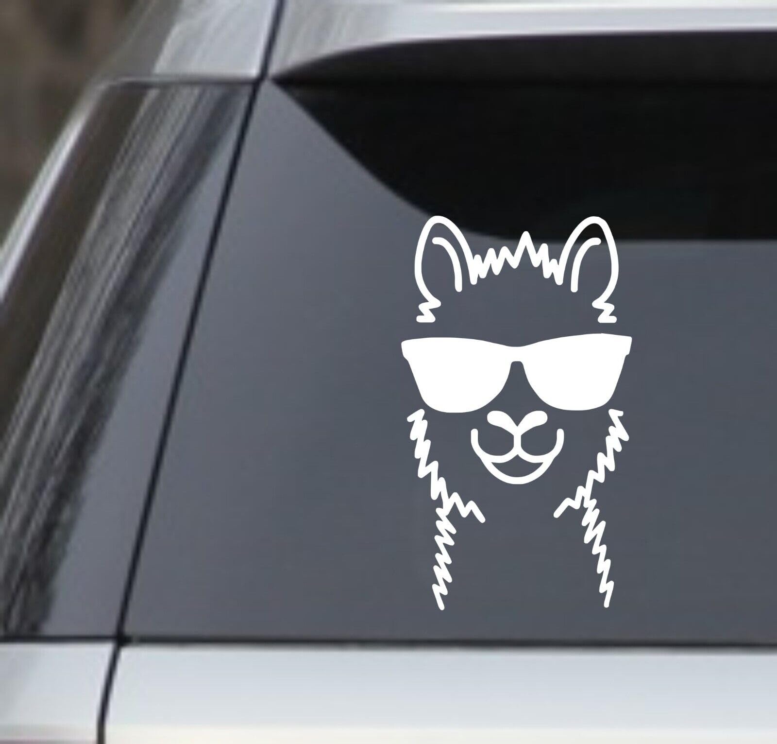 Rakelfix süßes Lama mit Brille Lama Kopf Aufkleber Größe/Farbe ANPASSBAR Sticker Autoaufkleber Rakelfix süßes Lama mit Brille Lama Kopf Aufkleber Größe/Farbe ANPASSBAR Sticker Autoaufkleber von Rakelfix