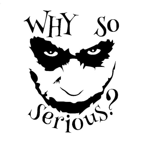 Rakelfix why so serious Joker Gesicht Aufkleber Größe/Farbe ANPASSBAR Sticker Autoaufkleber Rakelfix why so serious Joker Gesicht Aufkleber Größe/Farbe ANPASSBAR Sticker Autoaufkleber von Rakelfix