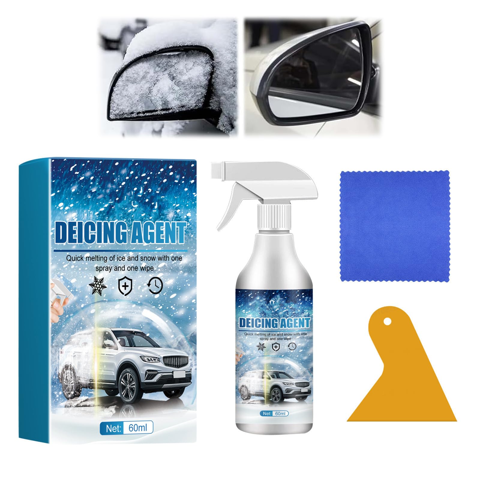 Enteiserspray Auto,Schneeschmelzspray,Enteiserspray Auto Scheibe,Enteiserspray,Scheibenenteiser Spray,Entfroster Spray Auto,Auto-Windschutzscheiben-Enteisungsspray,Enteisungs-Anti-Frost-Spray,60ml Enteiserspray Auto,Schneeschmelzspray,Enteiserspray Auto Scheibe,Enteiserspray,Scheibenenteiser Spray,Entfroster Spray Auto,Auto-Windschutzscheiben-Enteisungsspray,Enteisungs-Anti-Frost-Spray,60ml von Rakiuty