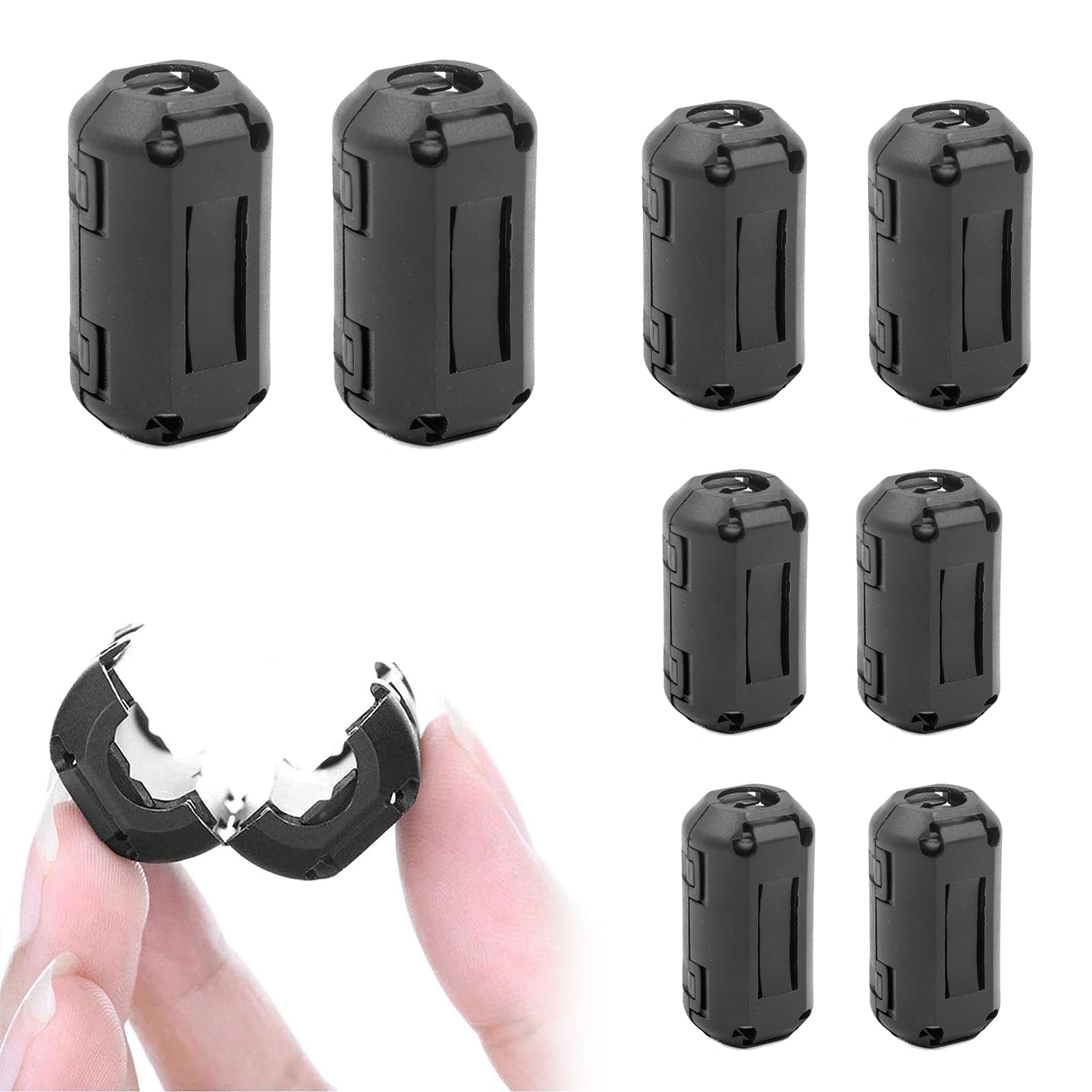 Ferritkerne Entstörfilter Ferritfilter,Ferrit Ring,Mantelwellenfilte,Ferrit Ringkern Cable-Clip,Ferritkerne für Kabel,Klappferrit Ferritkern,Anti-Interferenz Hochfrequenzfilter,8 Stück Ferritkerne Entstörfilter Ferritfilter,Ferrit Ring,Mantelwellenfilte,Ferrit Ringkern Cable-Clip,Ferritkerne für Kabel,Klappferrit Ferritkern,Anti-Interferenz Hochfrequenzfilter,8 Stück von Rakiuty