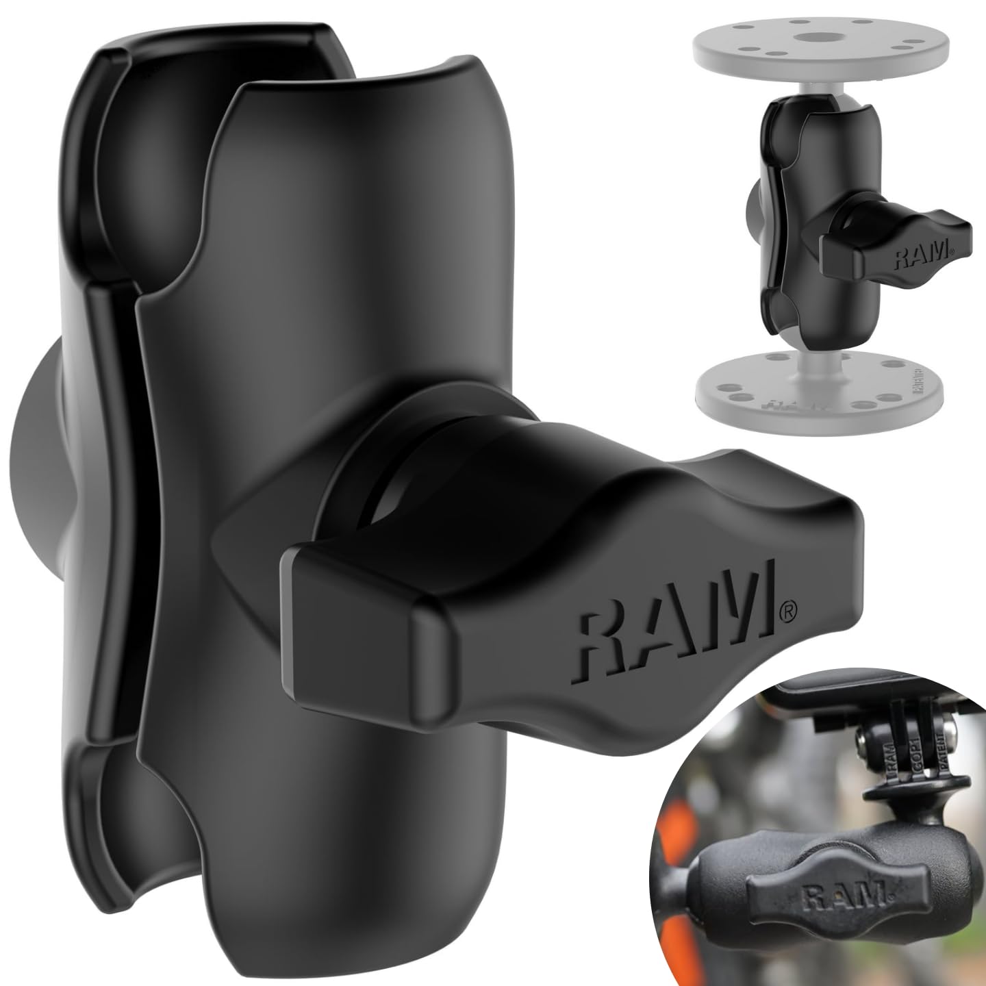 Ram-Mount RAM-B-201U-A - UNPKG RAM DBL Socket ARM B - Ball A Length - Warranty: 99Y von RAM MOUNTS