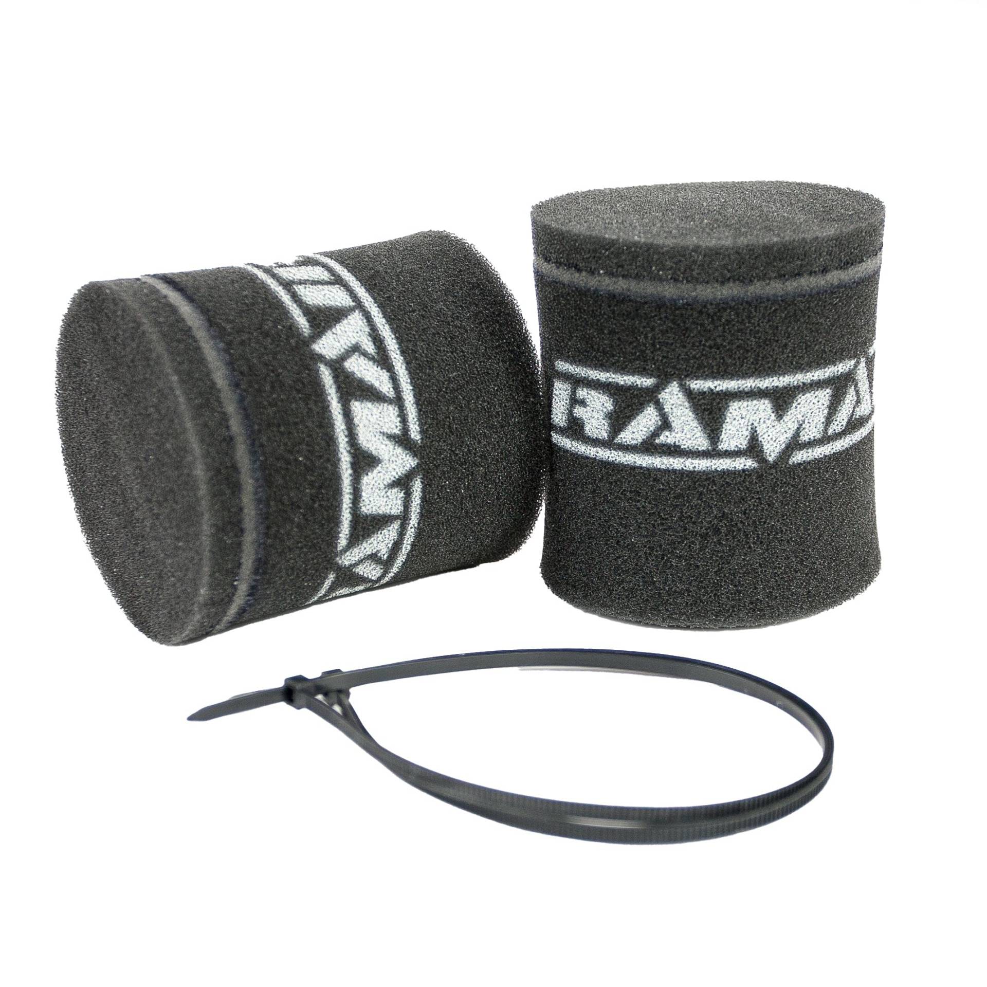 MS-002-2x Motorrad-Vergasersocken-Luftfilter, Schwarz MS-002-2x Motorrad-Vergasersocken-Luftfilter, Schwarz von Ramair Filters