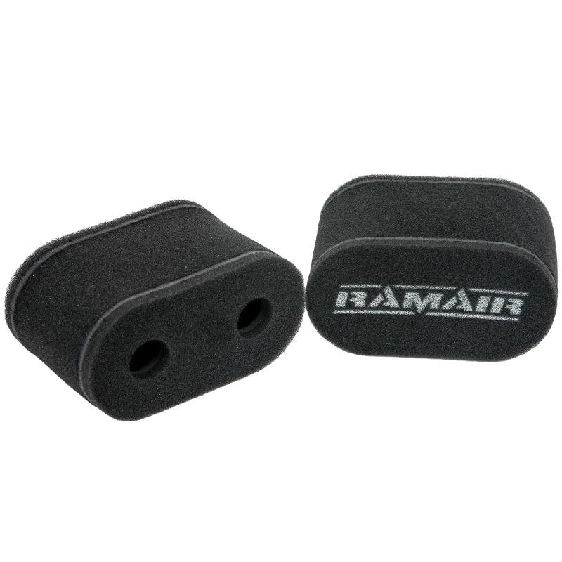 MS-010 – 2 x Twin Inlet Motorrad Vergaser Socke Luftfilter von Ramair Filters