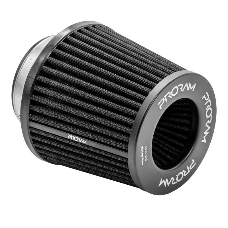 Proram Universal-Luftfilter, 76 mm, ID-Halsleistung, hoher Durchfluss, Induktionskegel-Luftfilter von Ramair Filters