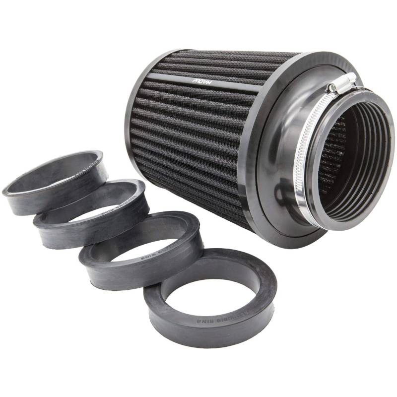 Ramair Filters Performance Proram Universal-Luftfilter für Induktion, 150 mm Sockel mit Reduzierringen, Schwarz von Ramair Filters