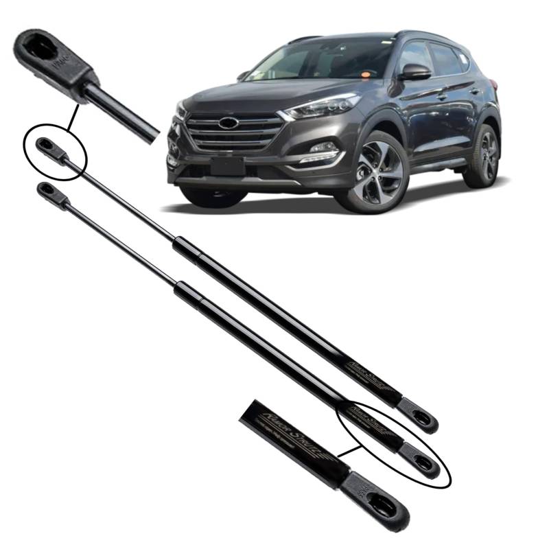Ramor Strutz 2x Gasfeder Dämpfer Heckklappe Kompatibel mit Hyundai Tucson TL/TLE 2015-2020. Gasdruckfeder Heckklappendämpfer Ersatz für 81770D7000 und Andere. von Ramor Strutz