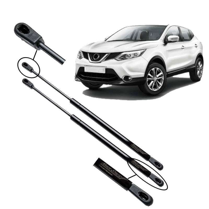 Ramor Strutz 2x Gasfeder Dämpfer Heckklappe Kompatibel mit Nissan Qashqai II (J11) 2013-2019. Gasdruckfeder Heckklappendämpfer Ersatz für 904504EA0A und Andere. von Ramor Strutz
