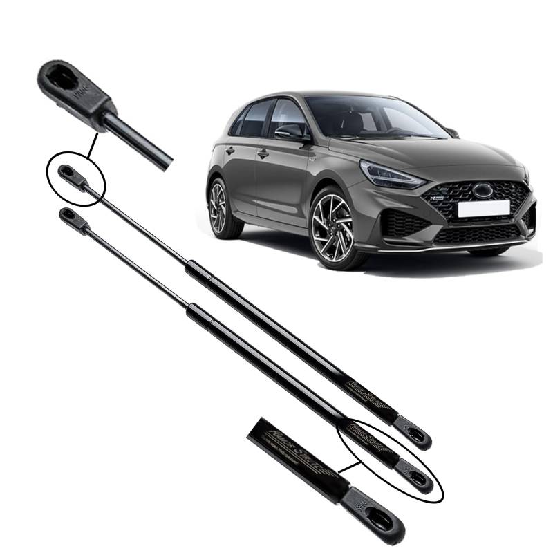 Ramor Strutz 2x Gasfeder Dämpfer Heckklappe Kompatibel mit Hyundai i30 2 Fließheck + Coupe 2011-2018. Gasdruckfeder Heckklappendämpfer Ersatz für 81770A6000 und Andere. von Ramor Strutz