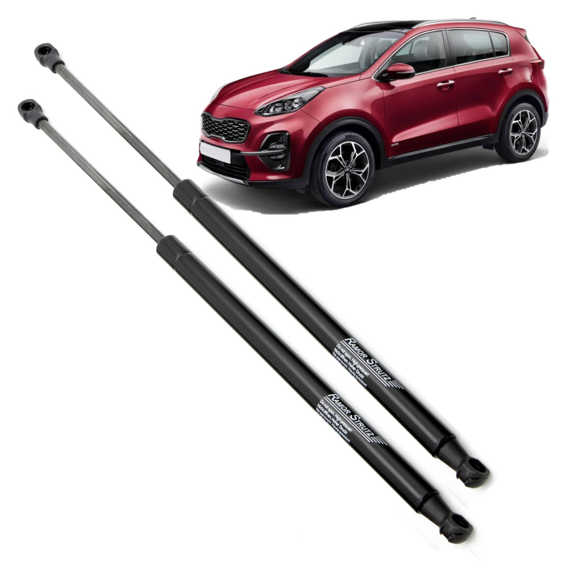 Ramor Strutz 2x Gasfeder Dämpfer Heckklappe Kompatibel mit Kia Sportage QL, QLE 2015-2021. Gasdruckfeder Heckklappendämpfer Ersatz für 81770F1000 und Andere. Ramor Strutz 2x Gasfeder Dämpfer Heckklappe Kompatibel mit Kia Sportage QL, QLE 2015-2021. Gasdruckfeder Heckklappendämpfer Ersatz für 81770F1000 und Andere. von Ramor Strutz