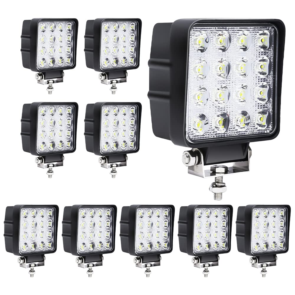 Randaco 48W LED Arbeitsscheinwerfer 12-24V Zusatzscheinwerfer Arbeitslicht Scheinwerfer Arbeitsleuchte 6000K Offroad Agrar Traktor Arbeitslampe 10 Stück Randaco 48W LED Arbeitsscheinwerfer 12-24V Zusatzscheinwerfer Arbeitslicht Scheinwerfer Arbeitsleuchte 6000K Offroad Agrar Traktor Arbeitslampe 10 Stück von Randaco