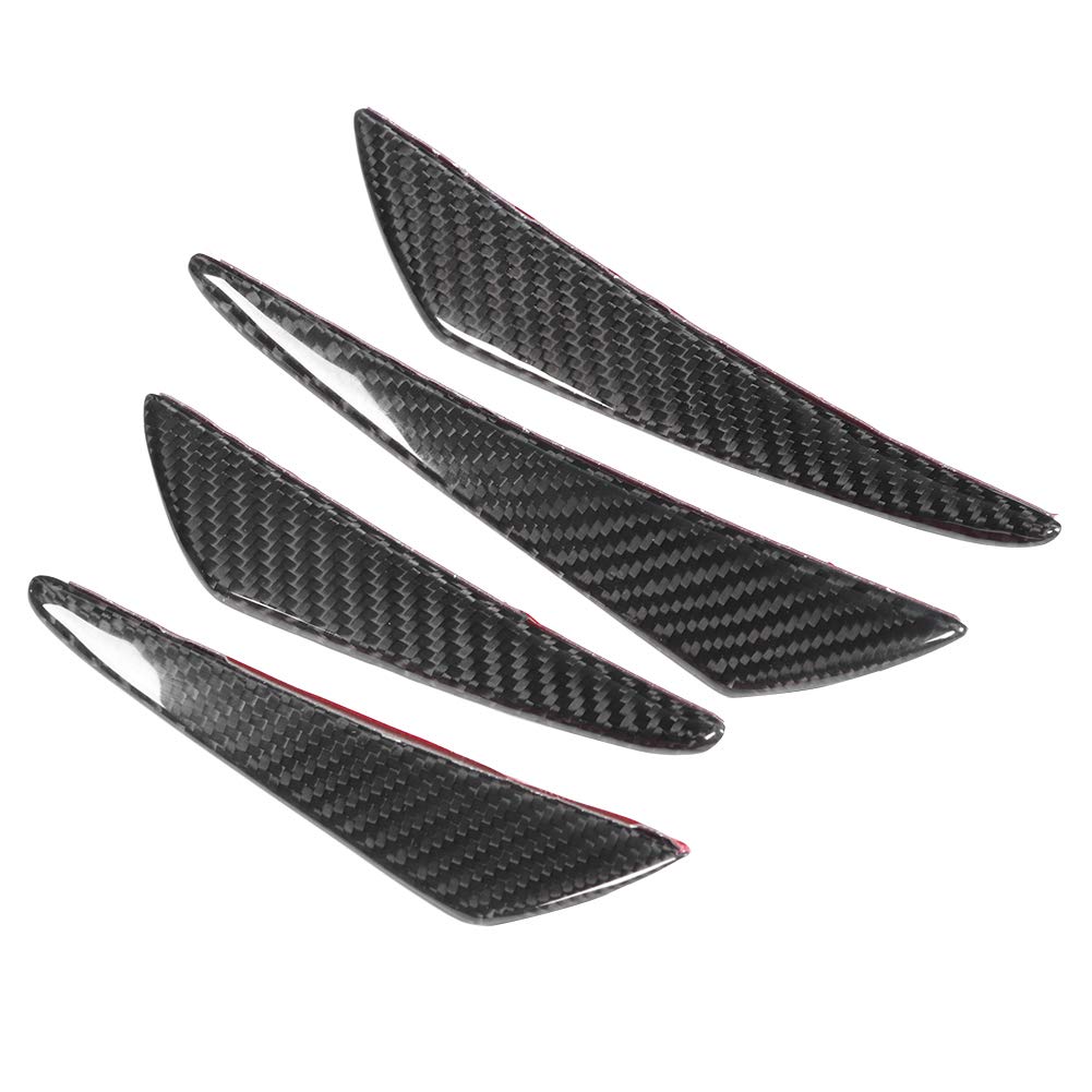 Rankomu 4 Stück Kohlefaser Frontlippe, Frontstoßstange Canards, Aero Kits, Diffusor, Spoiler für Autos Rankomu 4 Stück Kohlefaser Frontlippe, Frontstoßstange Canards, Aero Kits, Diffusor, Spoiler für Autos von Rankomu