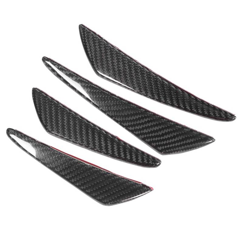 Rankomu 4 Stück Kohlefaser Frontlippe, Frontstoßstange Canards, Aero Kits, Diffusor, Spoiler für Autos von Rankomu