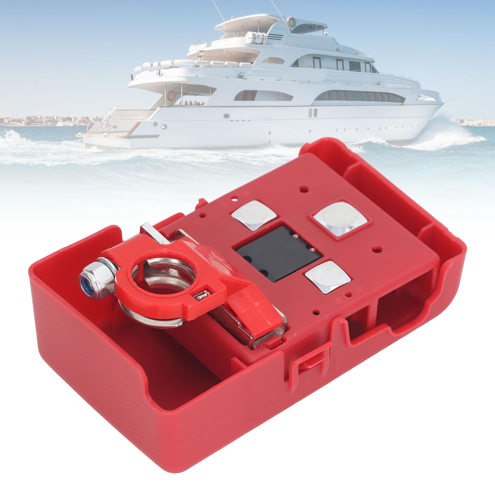 Autobatterie Sicherungsklemme, Batterieverteilungsklemme Sicherungsblockklemme Schnellspanner, Für 4Wds Marine Wasserdichter Batteriesicherungshalter M8 M5 Bolzen 32V 400A Autobatterie Sicherungsklemme, Batterieverteilungsklemme Sicherungsblockklemme Schnellspanner, Für 4Wds Marine Wasserdichter Batteriesicherungshalter M8 M5 Bolzen 32V 400A von Rankomu