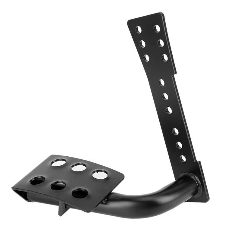 Rankomu Auto Dead Pedal Fahrer Fußstütze Pad, Metallpedal Linke Seite Fußstütze Dekoration Zubehör passend für Wrangler JK 2008-2017 von Rankomu