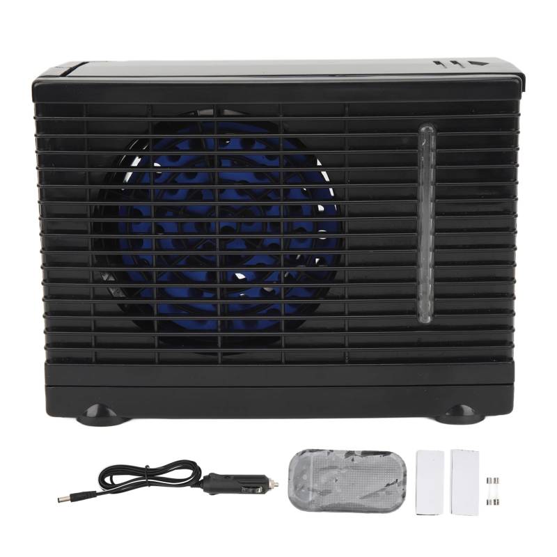 Rankomu Auto-Luftkühler, 2 Geschwindigkeiten Einstellbar, Tragbar, DC 12 V, Mini-Klimaanlage Für Autos, LKWs, Wohnmobile, Wasserkühlungs-Luftventilator von Rankomu