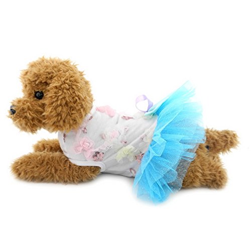 ranphy Kleiner Hund/Katze Prinzessin Tutu Kleid Party Röcke mit Schleife Hund Formale Plissee Kleid Haustier Kleidung von Ranphy