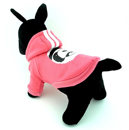 ranphy Panda Hoodie für Hunde Winter Warm Jacke Kleiner Hund Katze Sweatshirt Pet Coat Shirt Puppy Kostüm Hunde Apparel von Ranphy