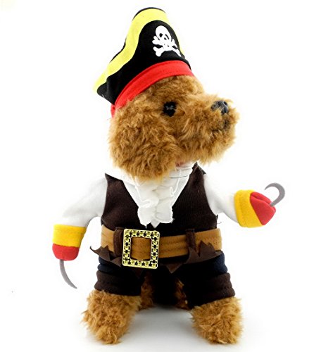 ranphy Pet Hund Katze Kleidung Pirat Kostüm für kleine Hunde/Welpen unter 20 Pfund von Ranphy