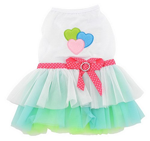 ranphy Welpen Kleiner Hund Katze Tutu Prinzessin Kleid abgestuftes Sommer Pet Rock Schleife Chihuahua Kleidung für Mädchen Hund Bekleidung Romantische, Lovely ranphy Welpen Kleiner Hund Katze Tutu Prinzessin Kleid abgestuftes Sommer Pet Rock Schleife Chihuahua Kleidung für Mädchen Hund Bekleidung Romantische, Lovely von Ranphy