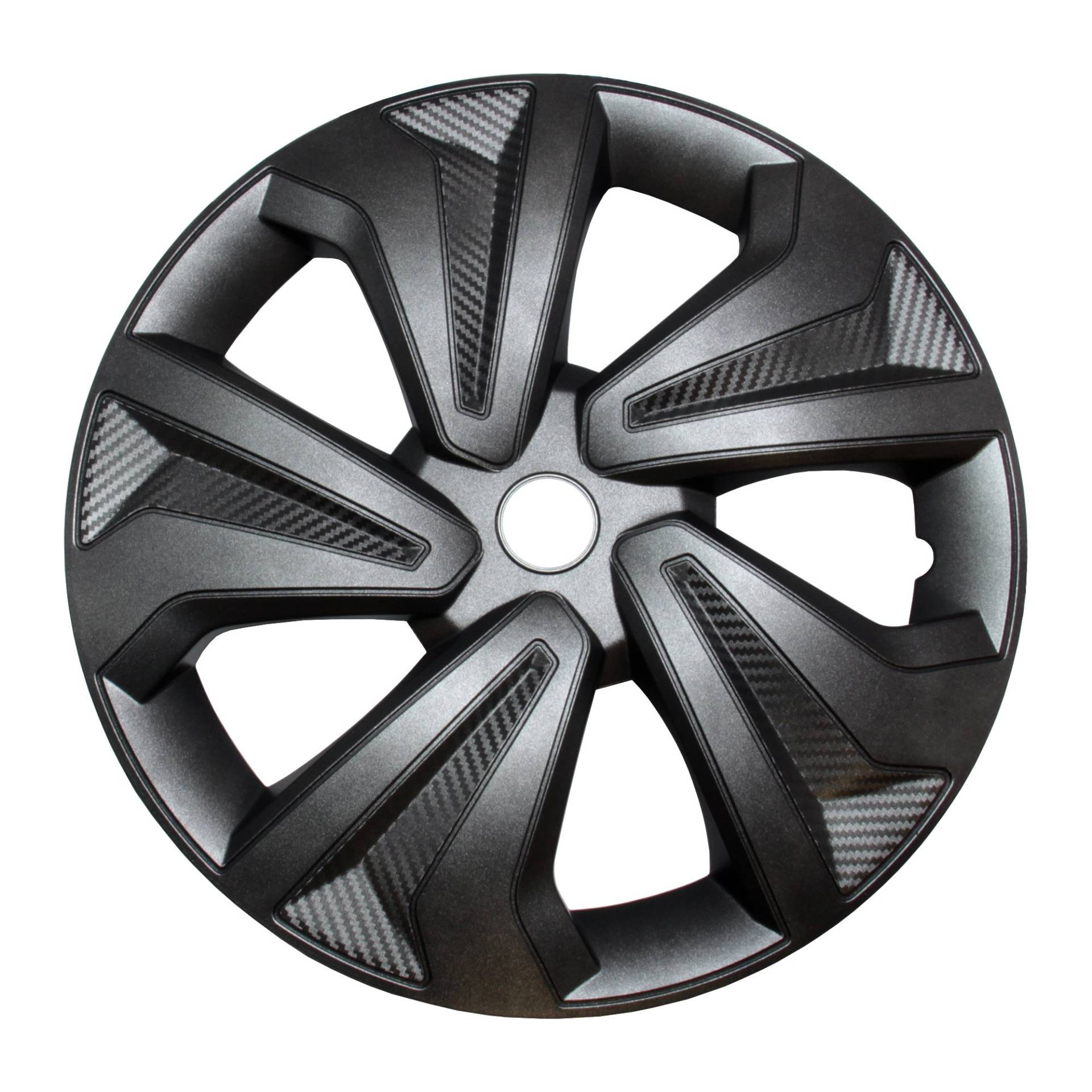 4X Radkappen Carbon Grey Auto Radzierblenden Silber Grau 16“ Zoll 4X Radkappen Carbon Grey Auto Radzierblenden Silber Grau 16“ Zoll von Rapid Teck