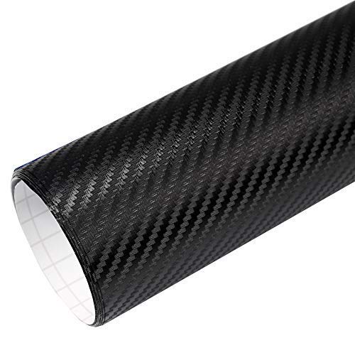 Rapid Teck® 13,14€/m² Carbon-Folie Serie 560z 3D Carbon schwarz Autofolie selbstklebend Luftkanal von Rapid Teck